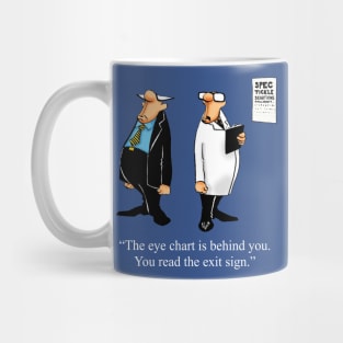 Funny Spectickles Optician Eye Test Humor Mug